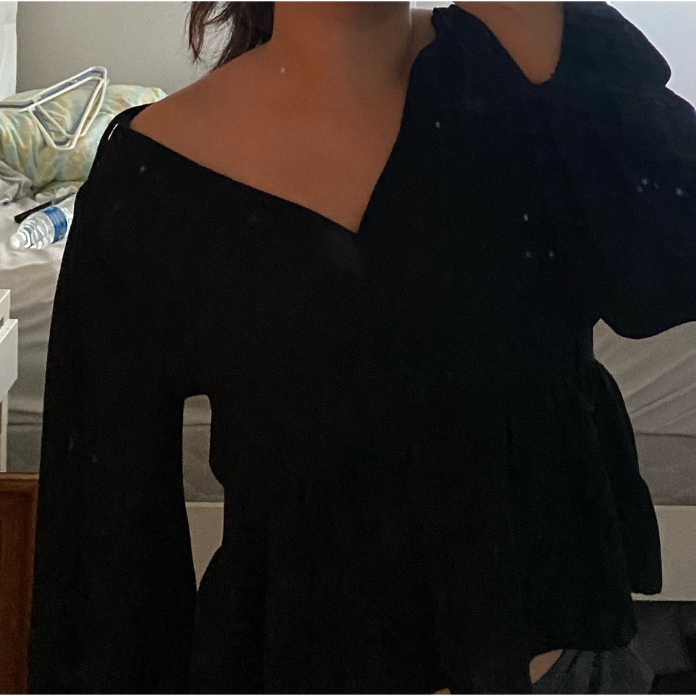 Black blouse from express. Perfect for night out or work!